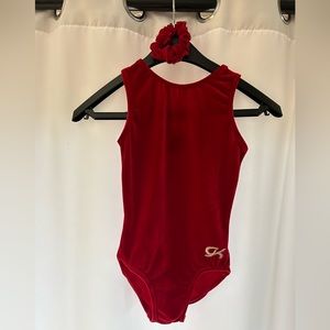 GK Red Velvet Leotard, CL